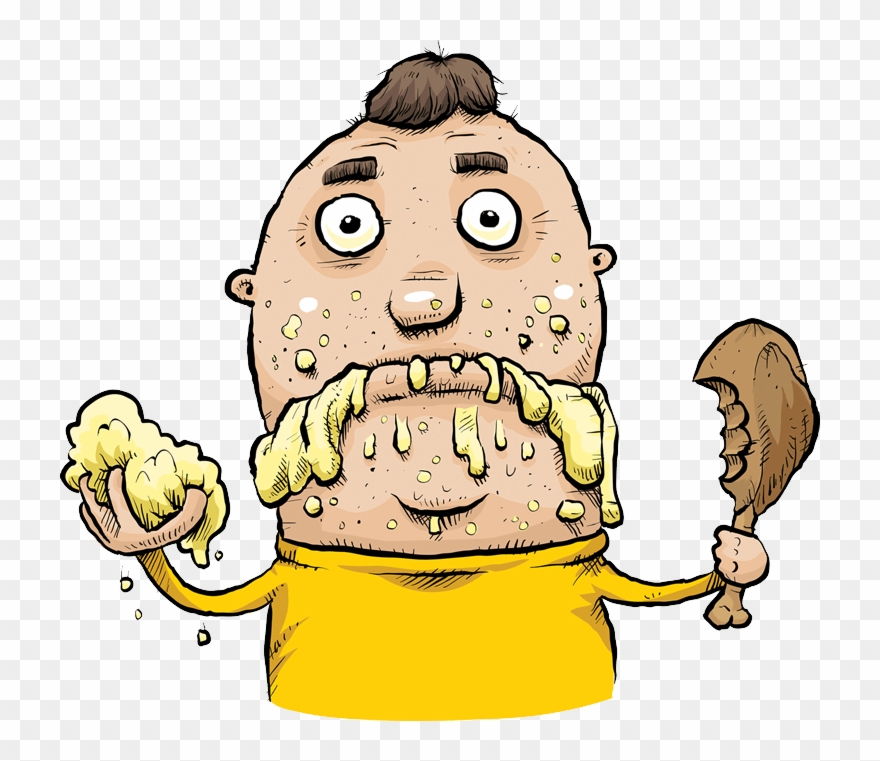 Bob The Forex Trader - Cartoon Messy Eating Clipart