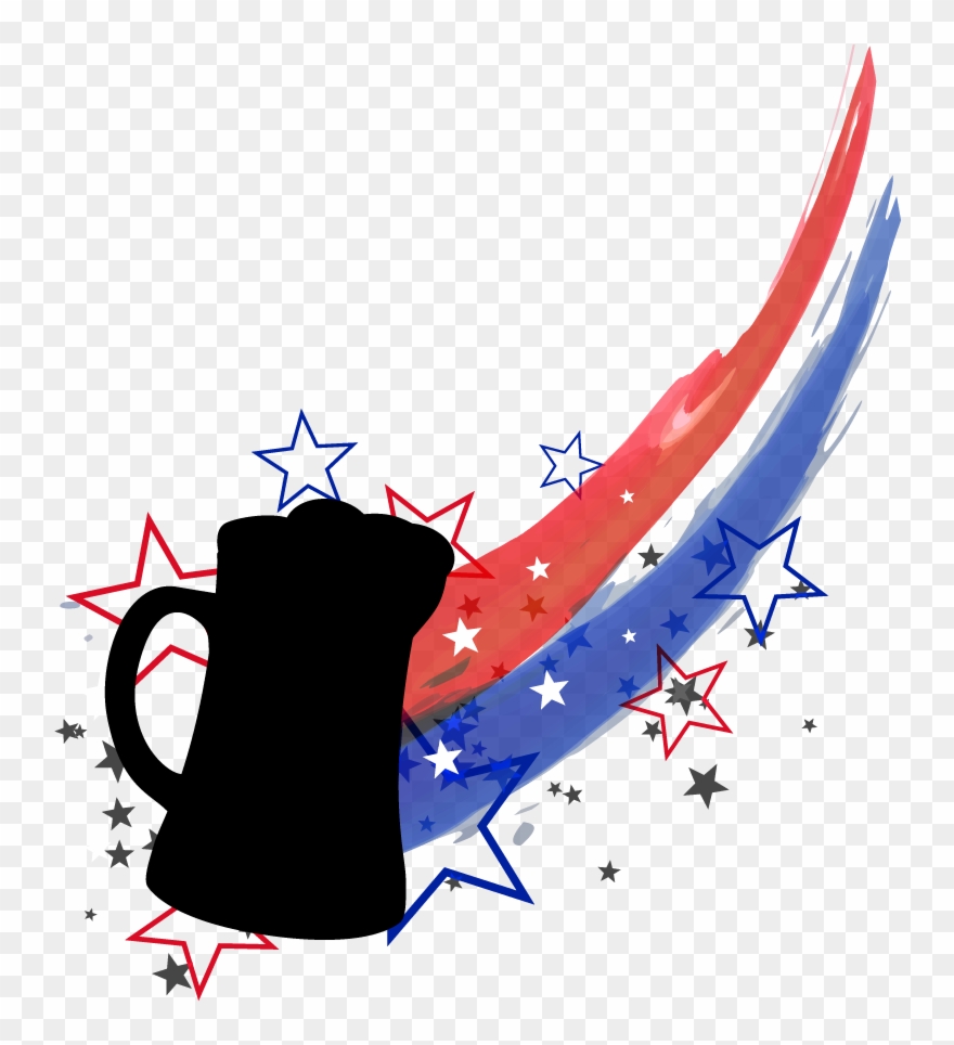 Red, White & Booze - Illustration Clipart