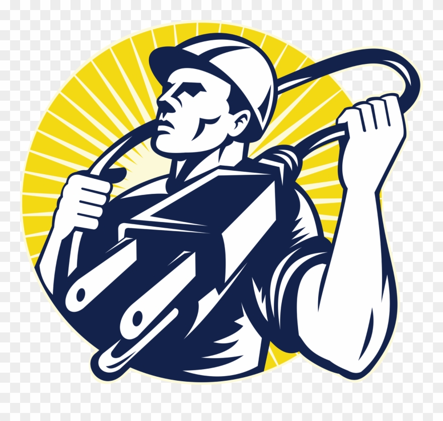 Bold, Serious, Electrical Mascot Design For Power Plus - Electrician Symbol Clipart