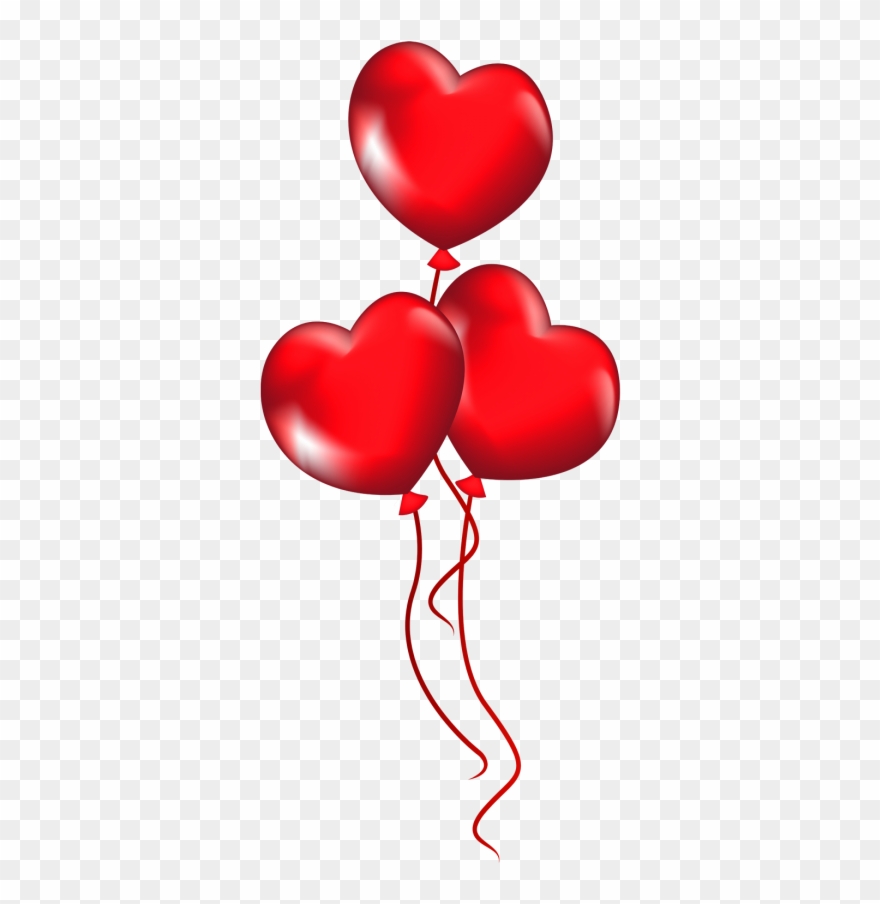 900 X 900 2 - Transparent Background Heart Balloon Png Clipart