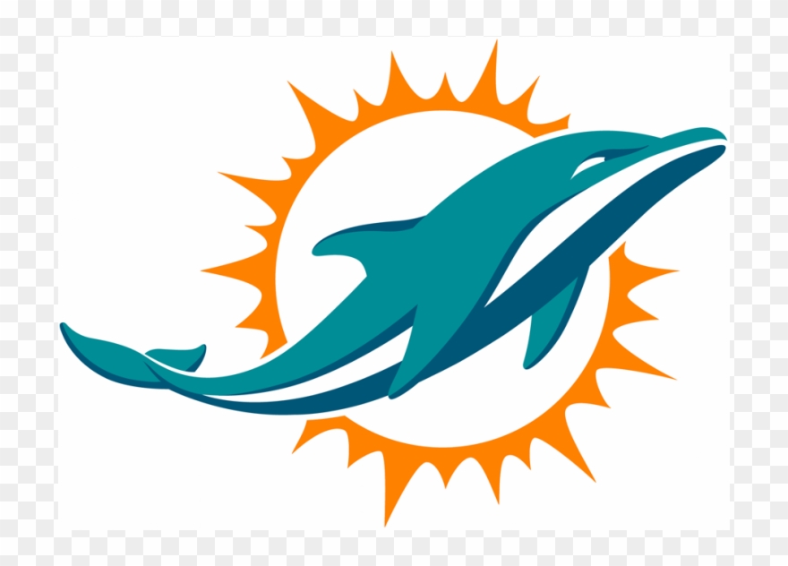 Miami Dolphins Iron On Stickers And Peel-off Decals - Miami Dolphins Logo Clipart