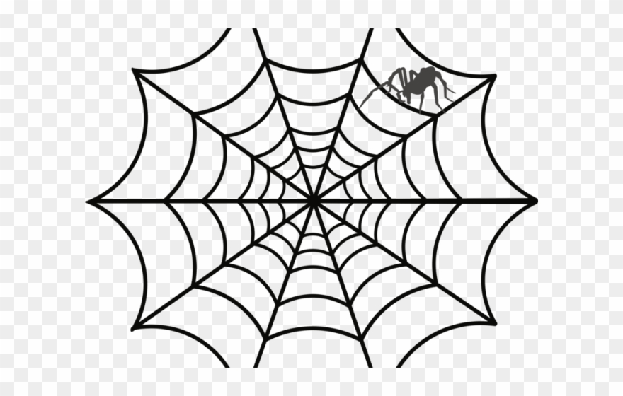 Drawn Spider Funnel Web - Clip Art Spider Web - Png Download