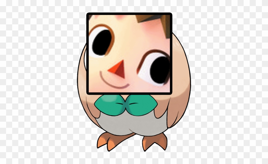 This Is What Happens When I Relate Rowlet And Villager - Pokemon Soleil Eau Clipart