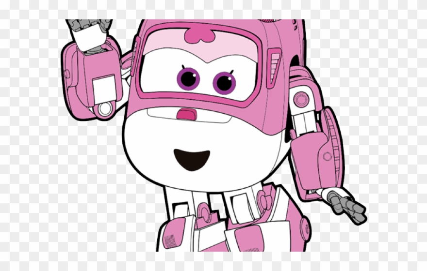 Wings Clipart Clip Art - Super Wings Dizzy Para Colorear - Png Download
