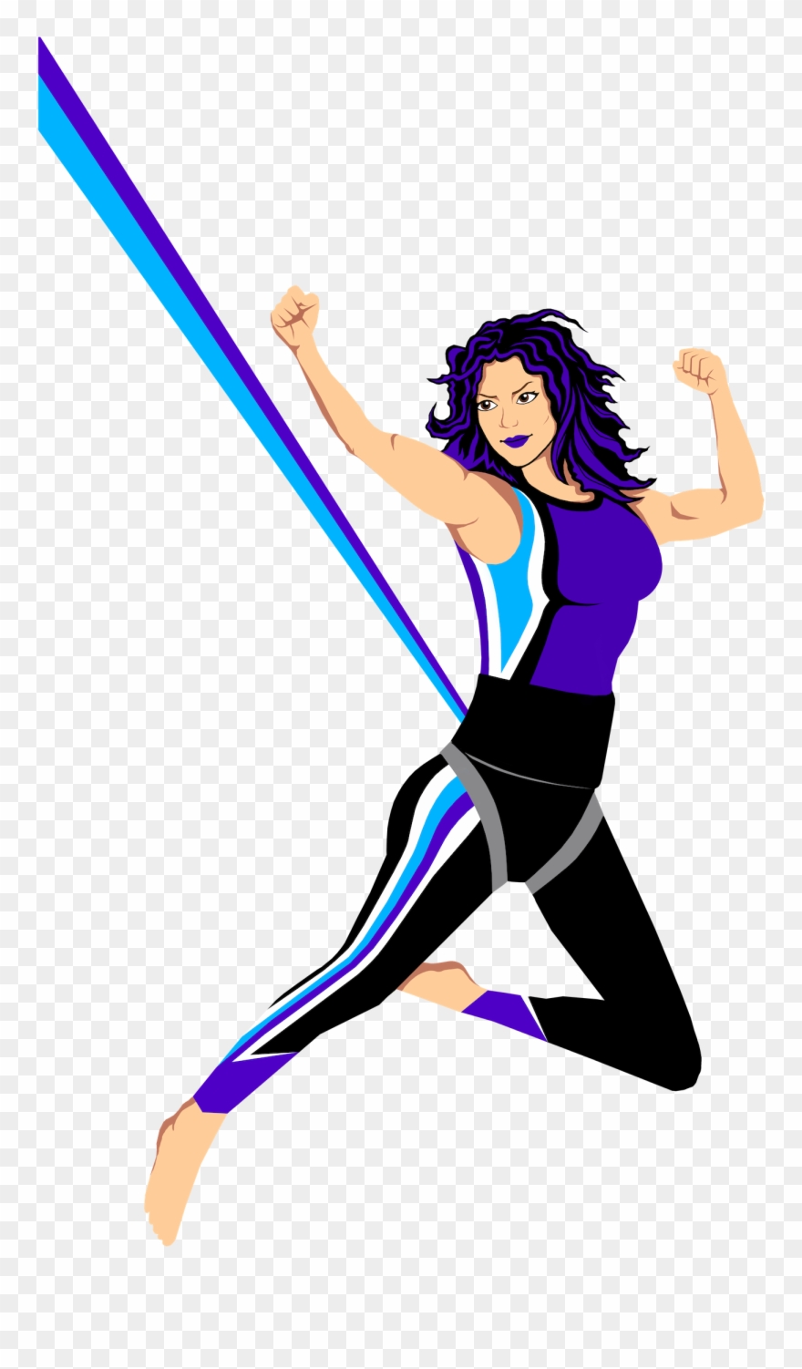 Fly To Fit Bungee Fitness Logo Clipart