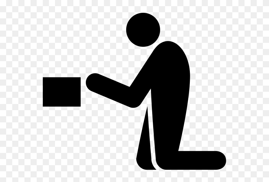 Beggar Rubber Stamp - Sitting Clipart