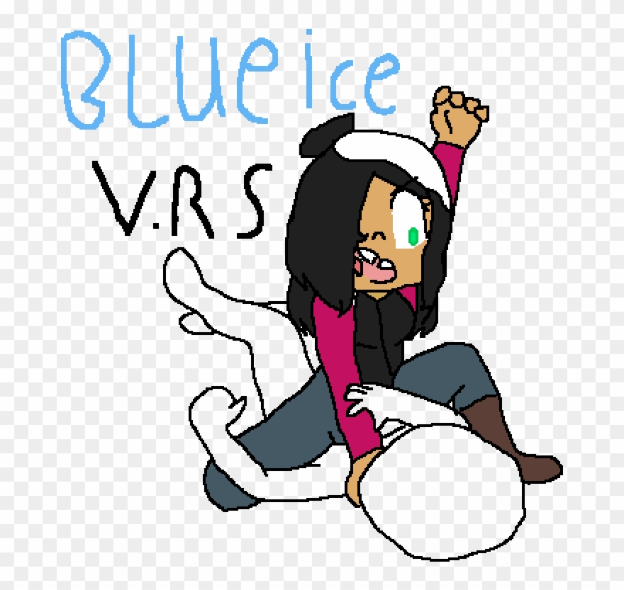 Blue Ice V - Cartoon Clipart