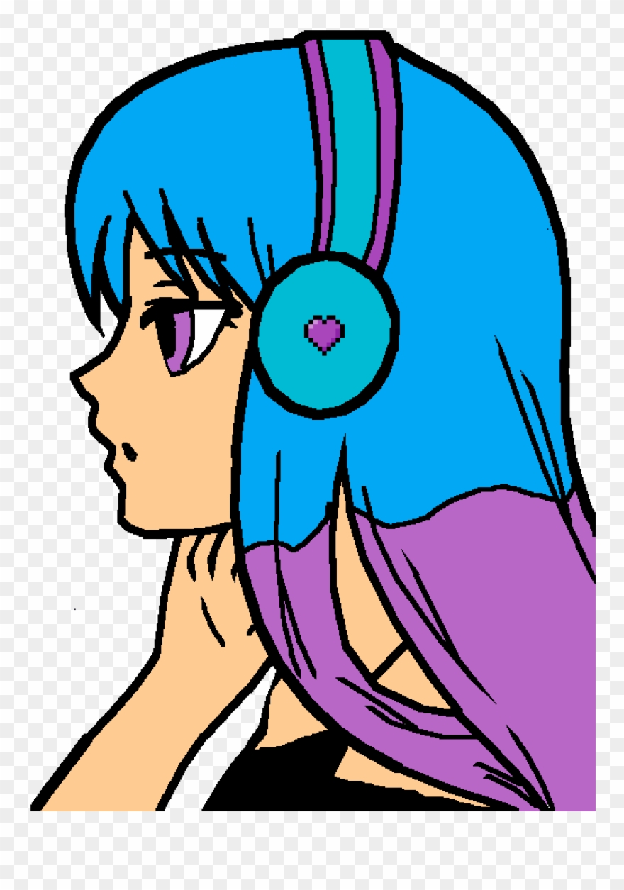 I'm Listening To Hamilton - Imagens De Anime Base Girl Clipart