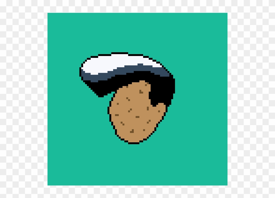 Pompadour Potato - Illustration Clipart