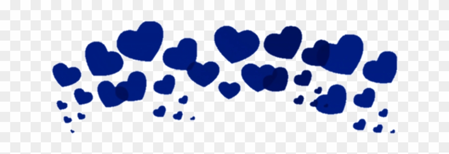Crown Image - Blue Hearts Tumblr Png Clipart
