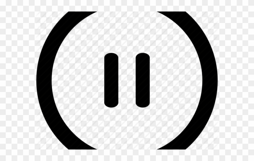 Pause Button Clipart Music Pause - Circle - Png Download