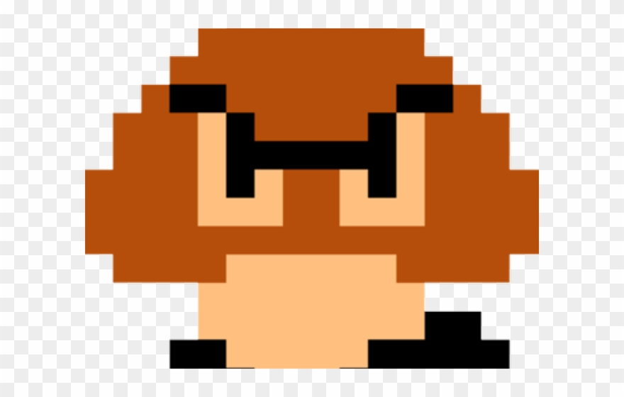 Super Mario Bros Goomba 8 Bit Clipart