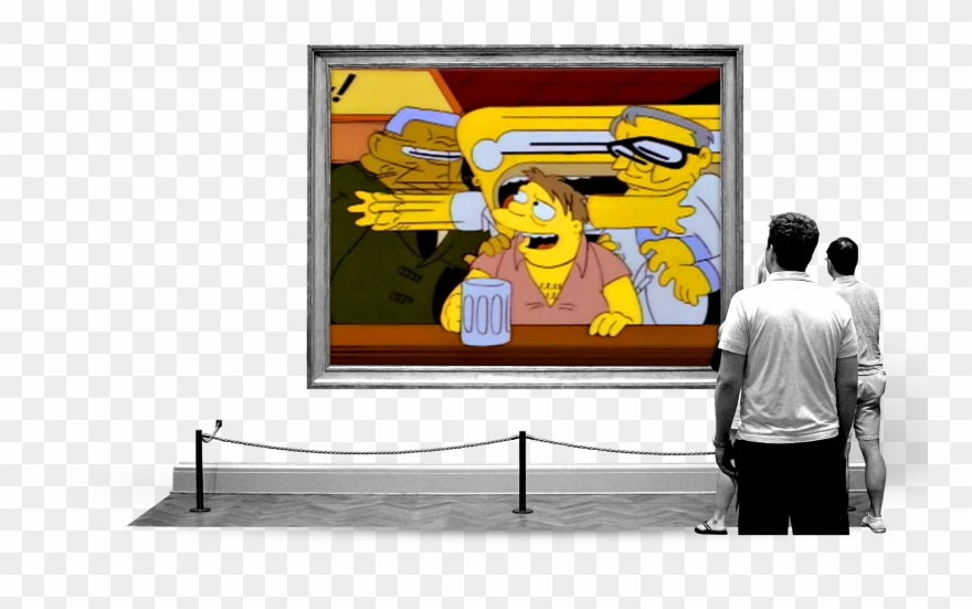 Simpsons Smear In A Gallery - Simpsons Smear Frames Clipart