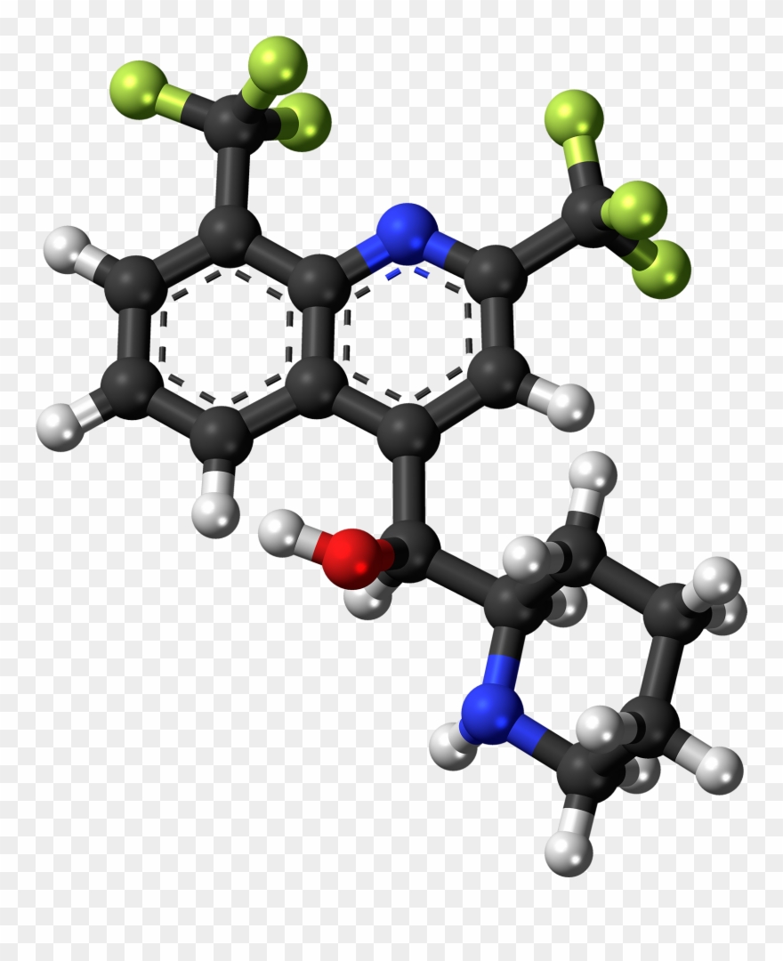 -mefloquine Molecule Ball - Guaiacol Molecule Clipart