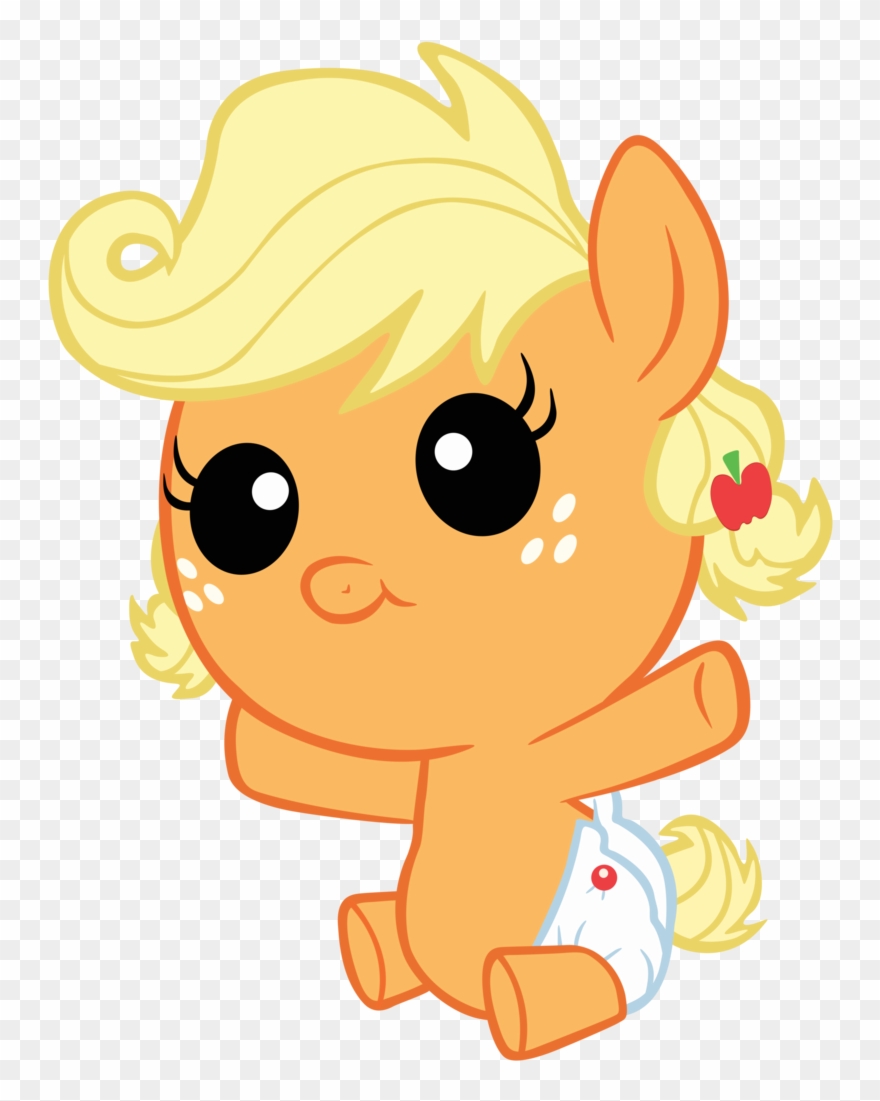 You Can Click Above To Reveal The Image Just This Once, - Baby Applejack Clipart