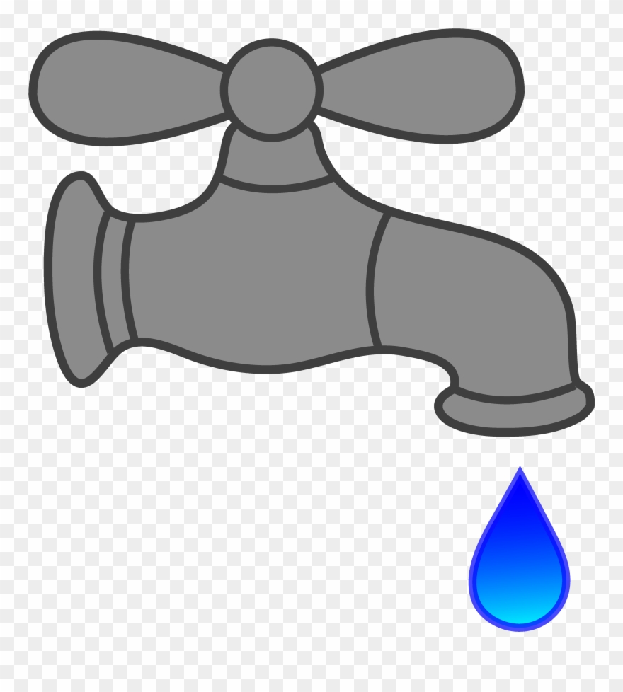Clipart Of Valve, Water And Boob - Png Download
