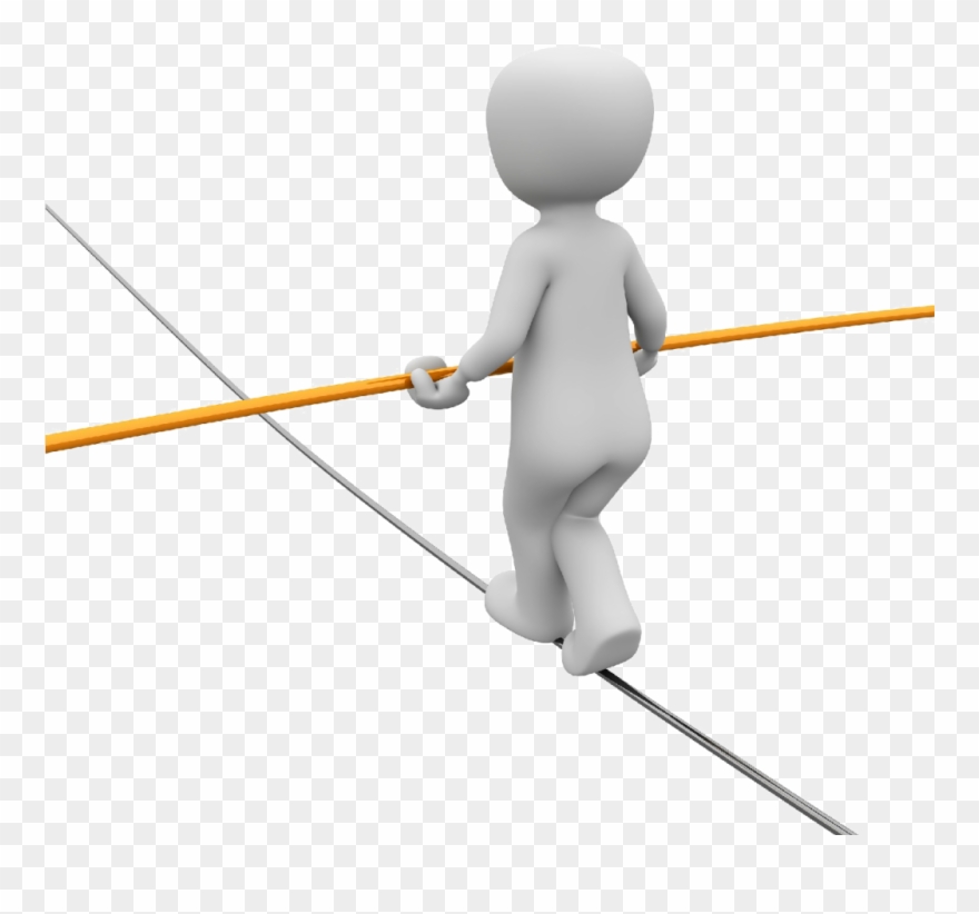Coaching - Tightrope Walker Clipart - Png Download