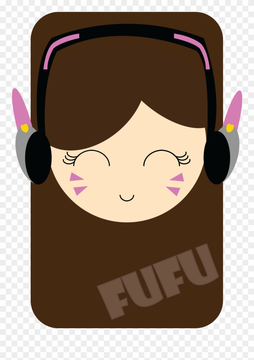 Dva Is A Gaming Character From The Game Called Overwatch - Cartoon Clipart