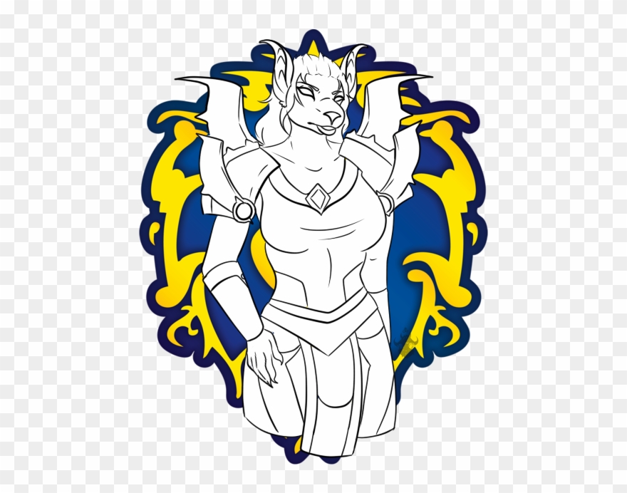 Xima The Death Knight Worgen - Wow Alliance Logo Png Clipart