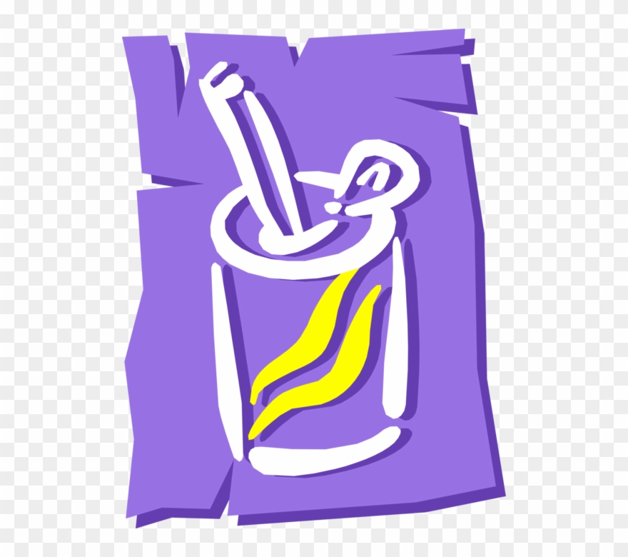 Vector Illustration Of Soda Pop Soft Drink Refreshment Clipart