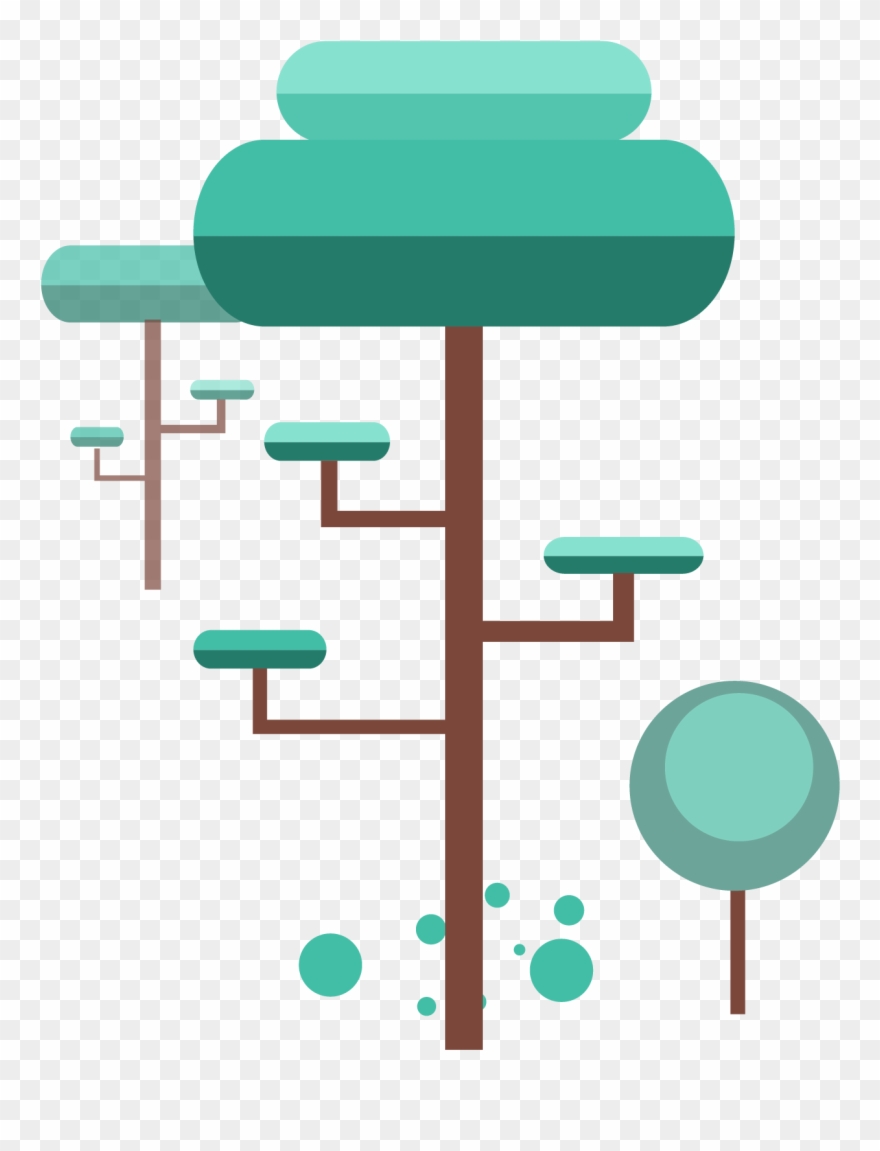 Winter Elements Trees Cold Grey Minimalist Png And - Furniture Clipart