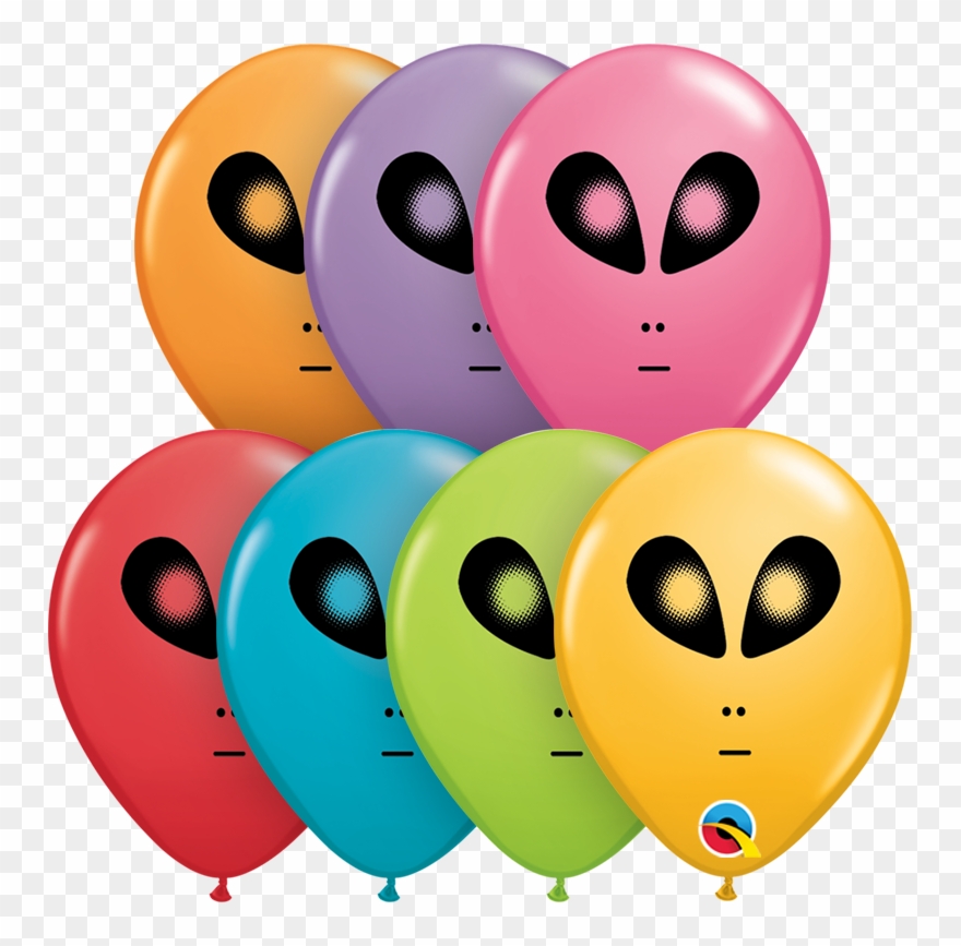 5" Festive Alien Assortment Balloons All American Balloons - Balloon Clipart