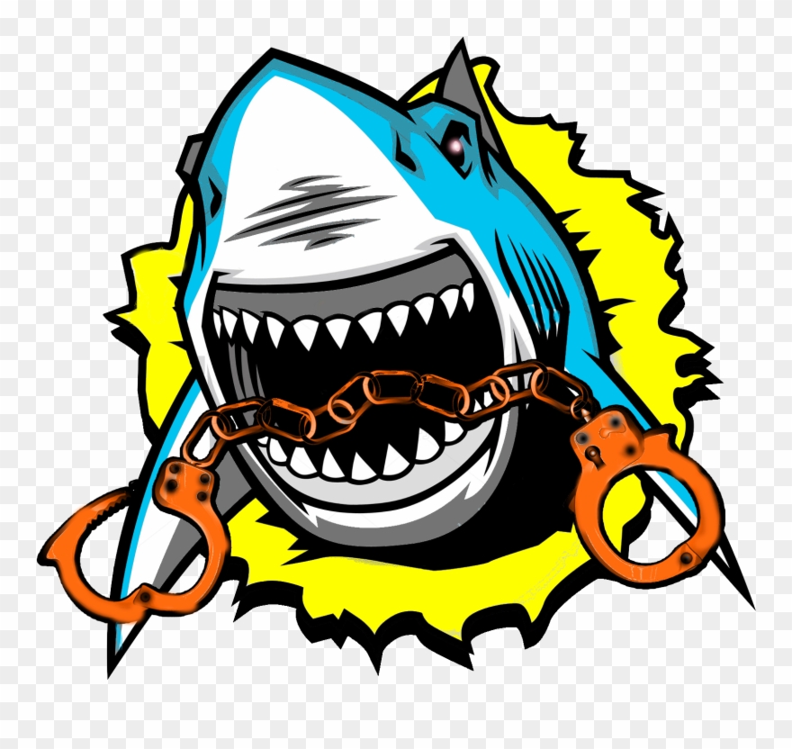 88a12e D 1700 1600 S 2 - Black And White Shark Clip Art - Png Download