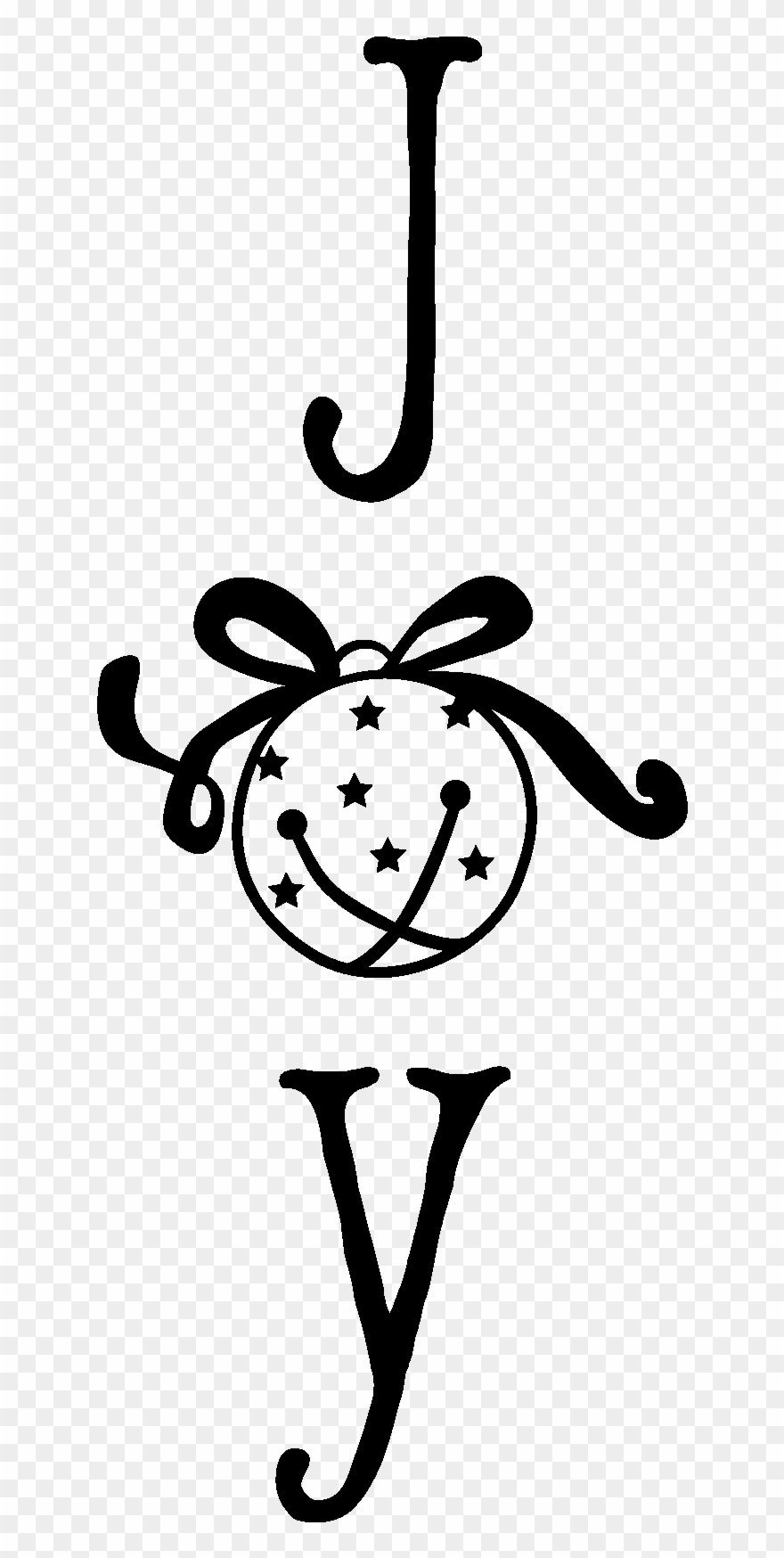 Joy Christmas Vinyl - Cartoon Clipart