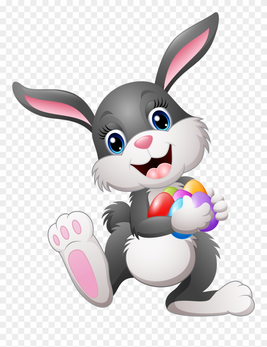 19 Vintage Easter Bunny Vector Library Stock Huge Freebie Clipart