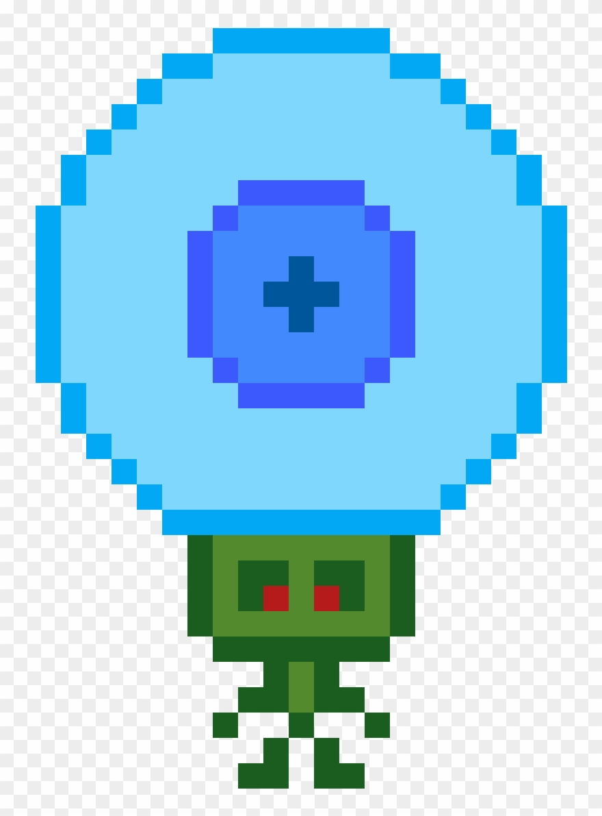 Alien Warhead 3v1 - Planet Pixel Art Png Clipart