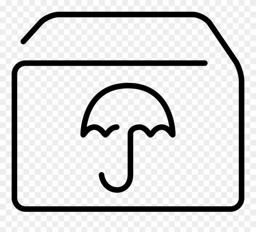 Logistics Box Package Outline For Fragile Content Comments - Scalable Vector Graphics Clipart