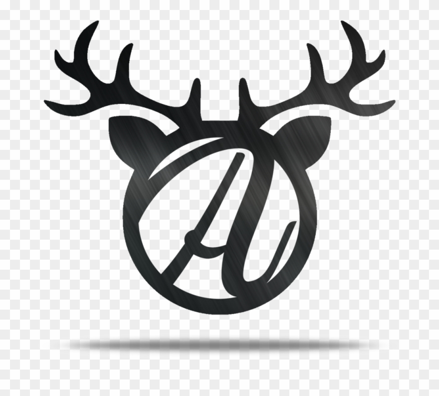 Reindeer Personalizable Metal Wall Art - Emblem Clipart