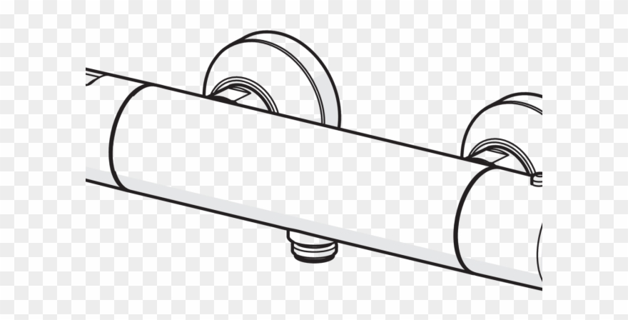 Shower Clipart Shower Faucet - Line Art - Png Download