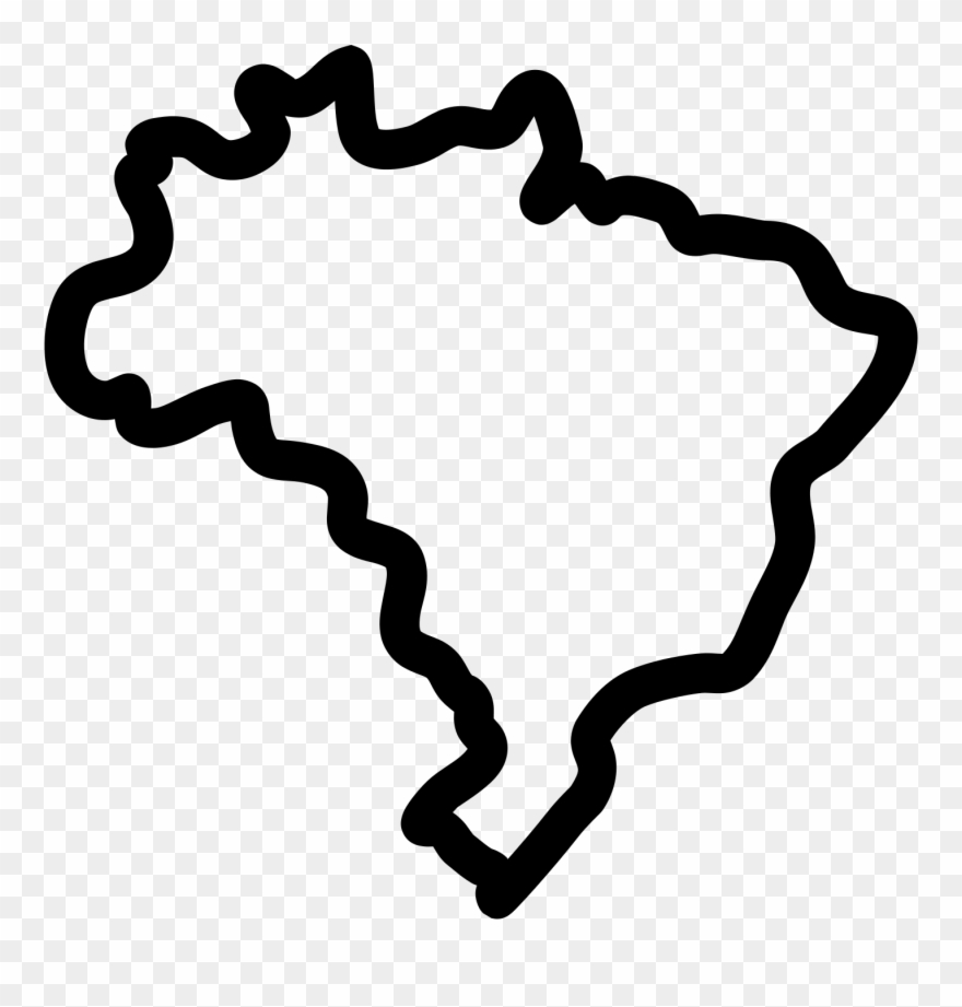 1600 X 1600 4 - Mapa Do Brasil Icone Clipart