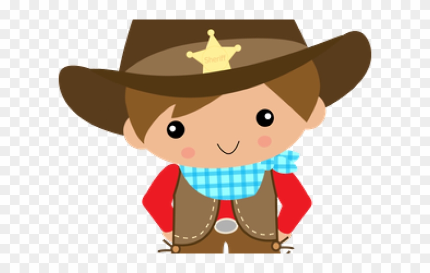Monster Waves Clipart Cowgirl - Cowgirl Hat Cartoon - Png Download