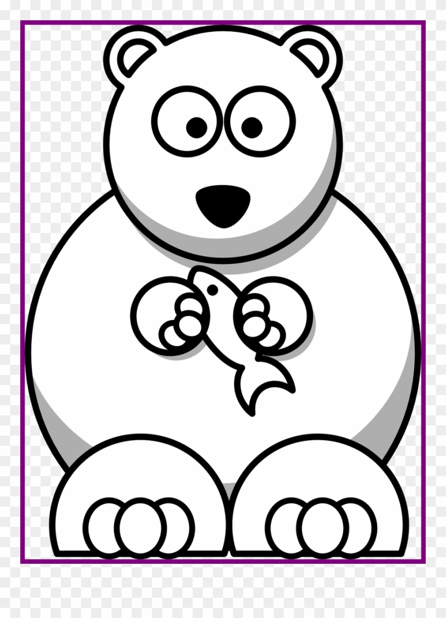 Drawn Teddy Bear Directed - Cartoon Polar Bear Drawing Clipart
