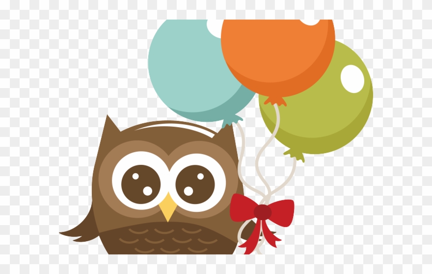 Owl Clipart Cheerleader - Transparent Birthday Owl Clipart - Png Download