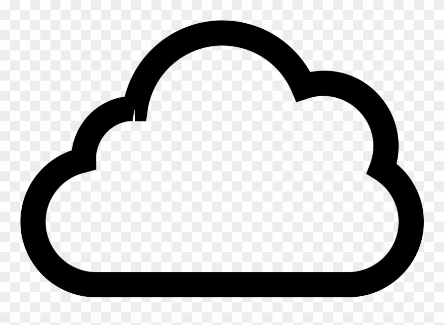 This Is A Very Simple Icon That Looks Just Like A Cloud - Icone Cloud Clipart