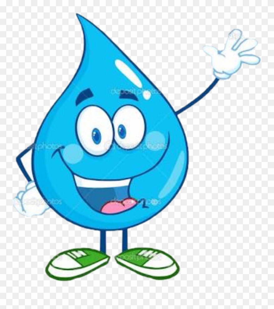 Gotas De Agua En Caricatura Clipart