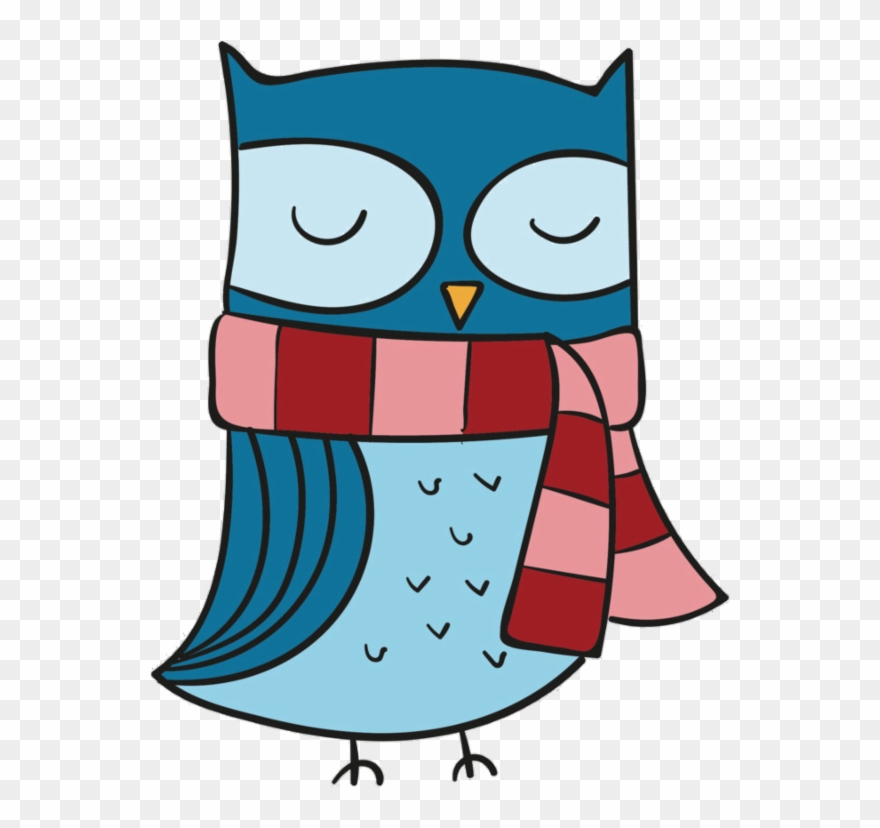 Dear Olli, - Coruja Com Cachecol Png Clipart
