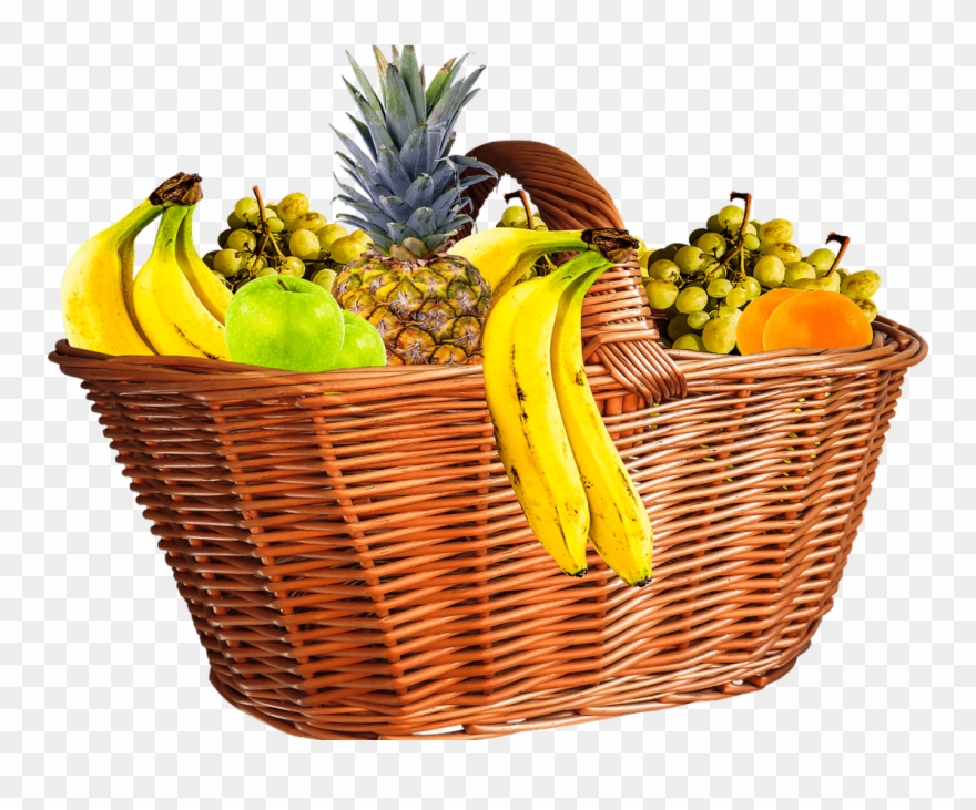 Fruits Background Transparent & Png Clipart Free Download - Fruit Basket Transparent Background
