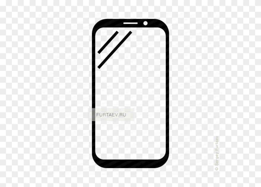 Clipart Black And White Download Samsung Galaxy Vector - Smartphone White Vector Png Transparent Png