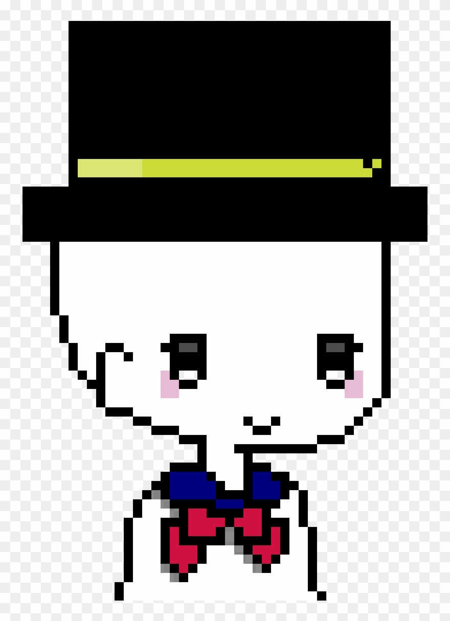 Anime Snowgirl - Minecraft Derp Pixel Art Clipart