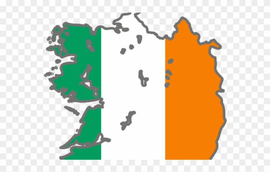 Northern Ireland Flag Clipart Icons - Ireland Map Flag - Png Download