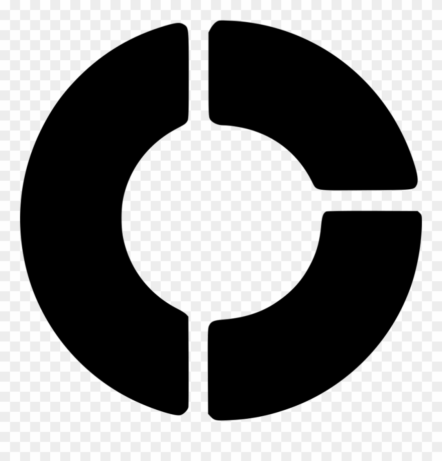 Divided Pie Comments - Home Button Icon Png Clipart