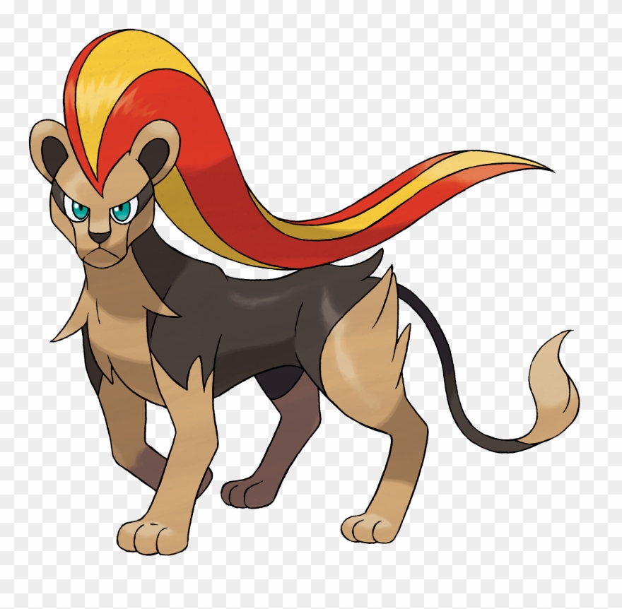 Female Pyroar - Pokemon Pyroar Clipart