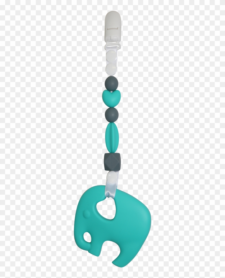 "eli The Elephant" Wearable Clip-on Teether - Elephant - Png Download