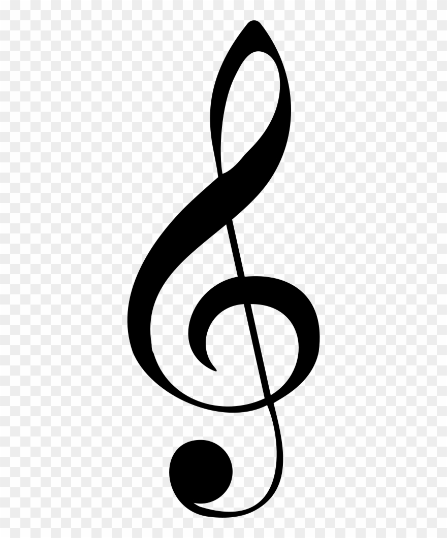 G Clef Musical Note Comments - Treble Clef Logo Transparent Background Clipart