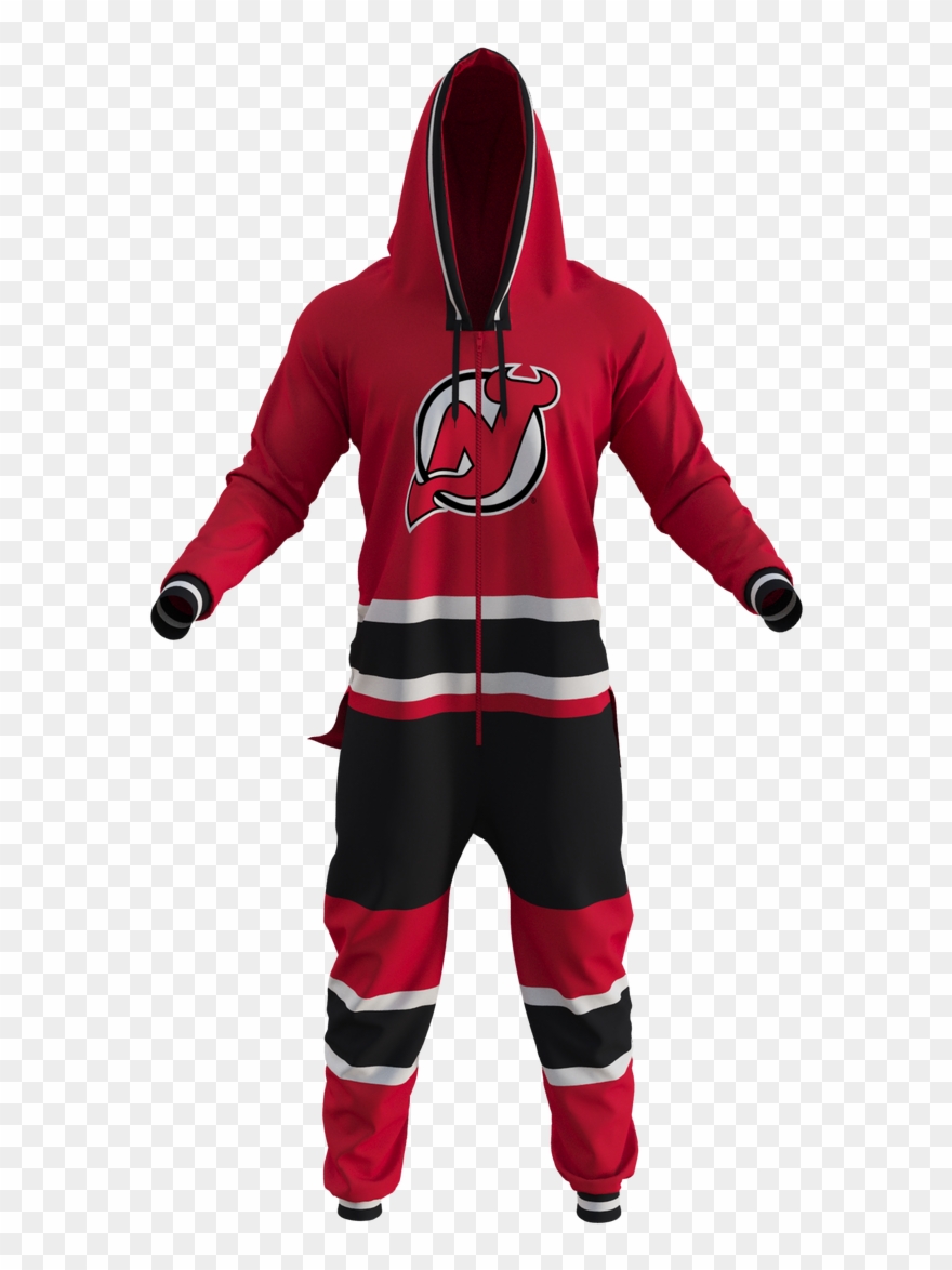 New Jersey Devils Team Onesie - Wild Hockey Sockey Clipart