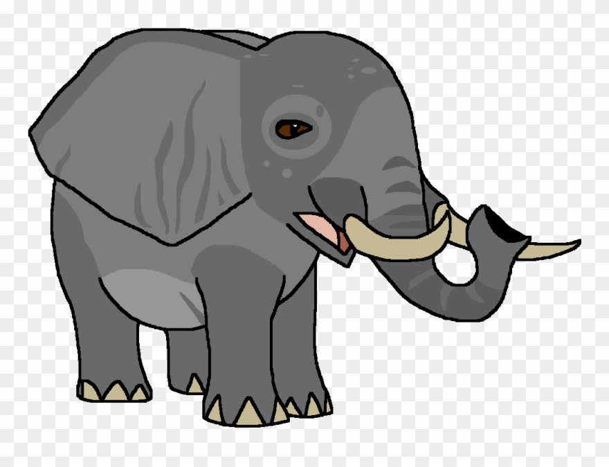 African Savannah Elephant - Indian Elephant Clipart